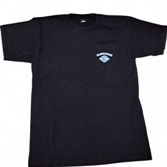 Harley-Davidson Black T-Shirt with Eagle and Bear Design - Picture 3 of 5